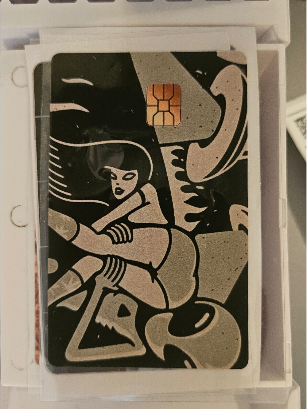 Woman abducted by alien - Credit/Debit Card Skin Sticker - NEW